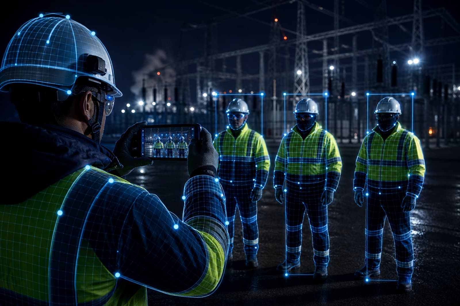 Team in EPI being validated by computer vision on a smartphone