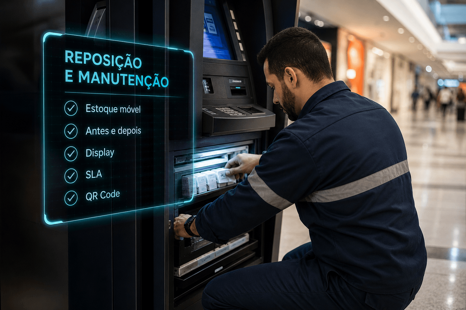 Kiosks, ATMs and vending